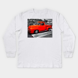 Classic Ford F150 - Red Kids Long Sleeve T-Shirt